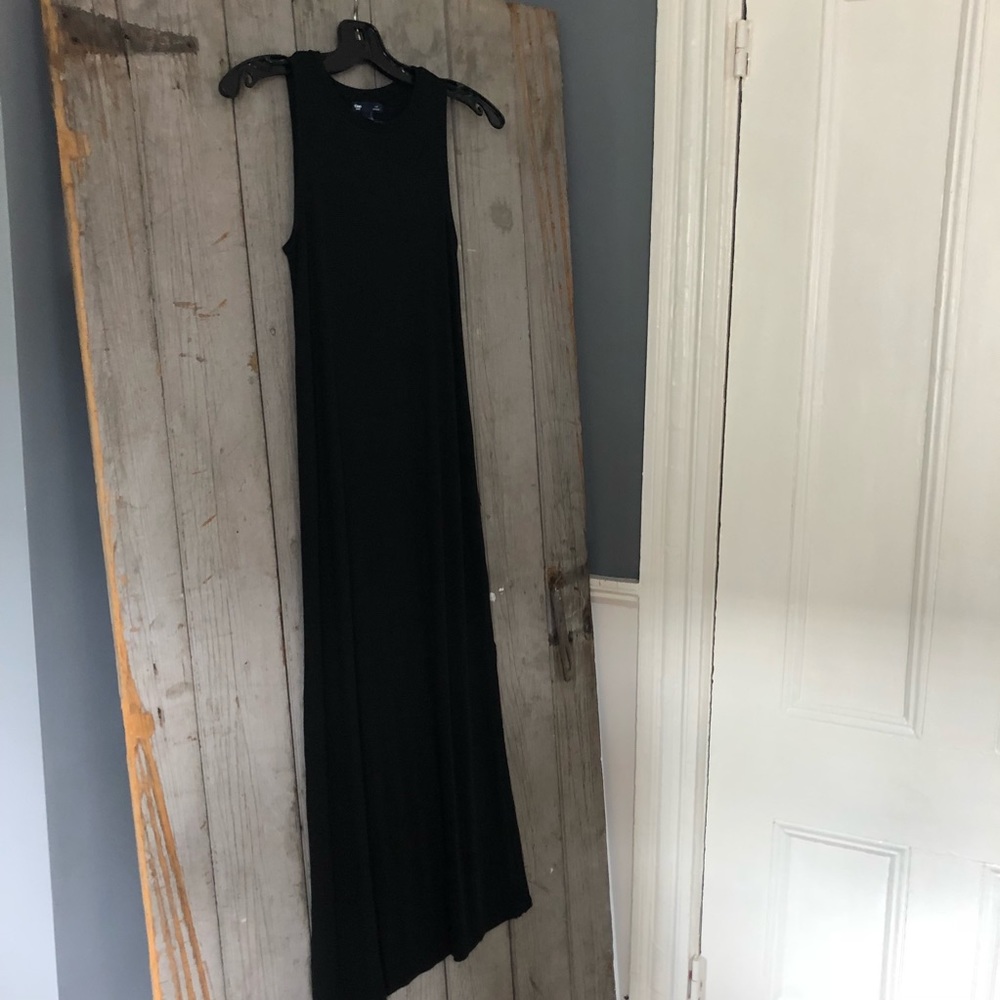 Black Ribbed Gap Dress